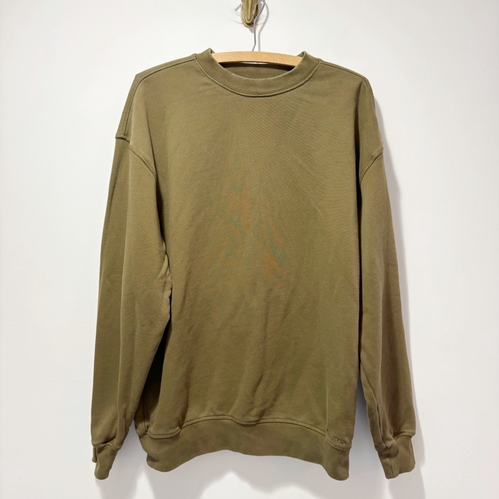 Filson Training Crewneck Sweatshirt Dark Olive Size Small Terry Cloth Thick